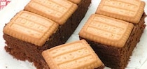 レンジを使って♪　ビスケットチョコケーキ
