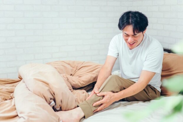 足が治った男性（笑顔）