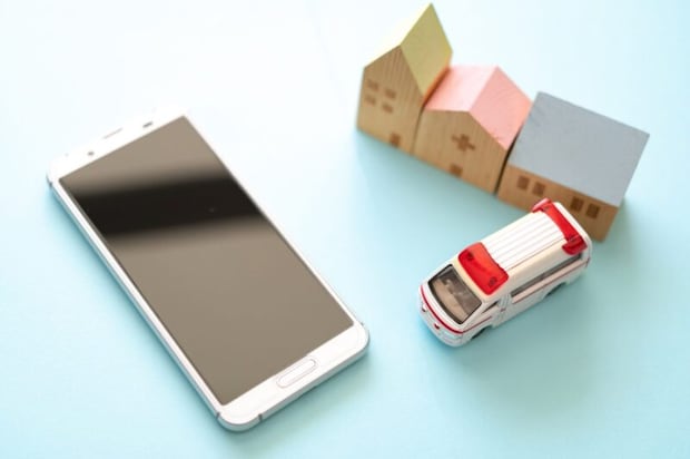 救急車をスマホで呼ぶ