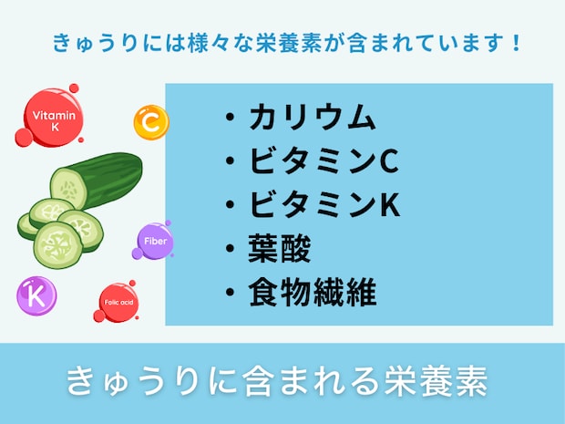 きゅうりに含まれる栄養素