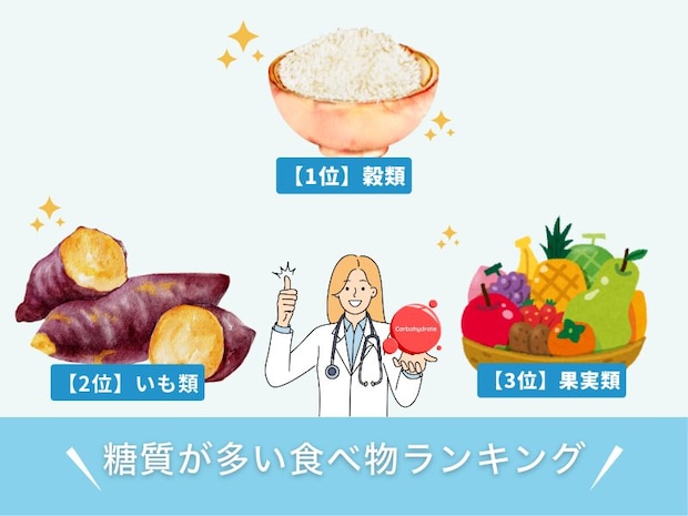 糖質が多い食べ物ランキング