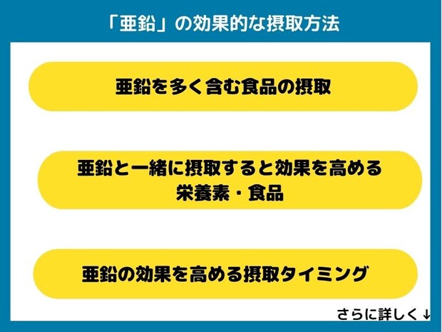 亜鉛の効果的な摂取方法