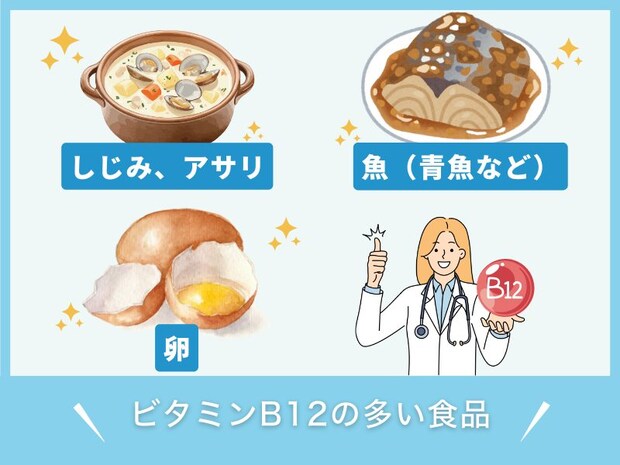 ビタミンB12を多く含む食品
