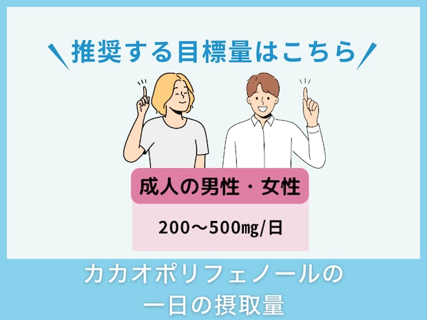 カカオポリフェノールの一日の摂取量