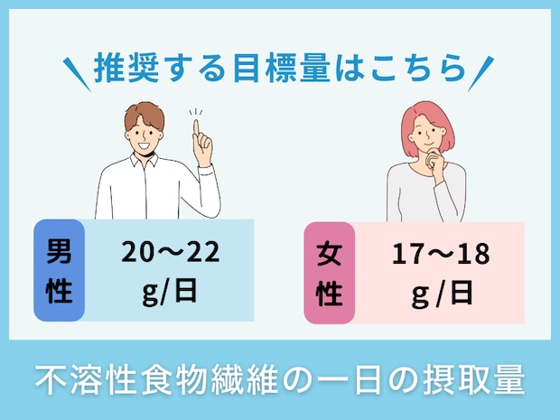 不溶性食物繊維の一日の摂取量