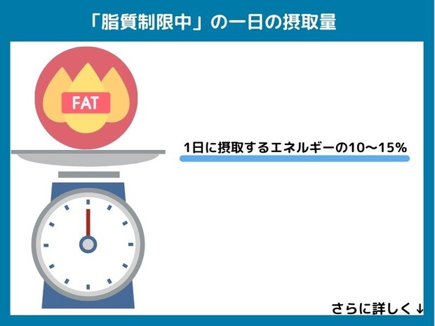 脂質制限中の1日の摂取量