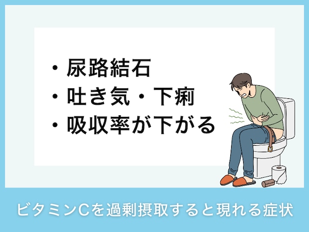 ビタミンCを過剰摂取すると現れる症状