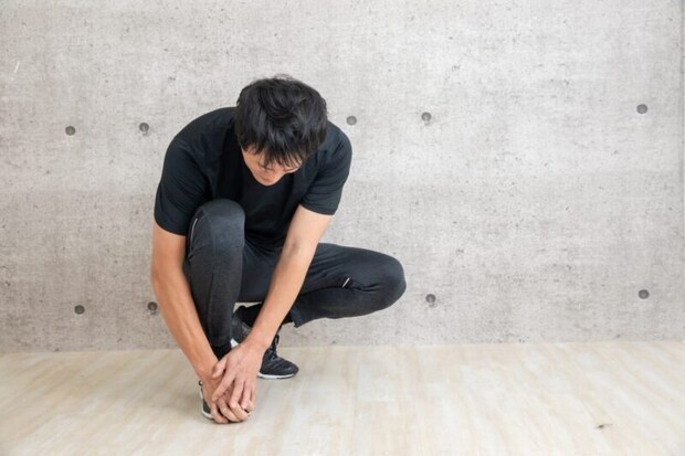 スポーツウェアを着た男性