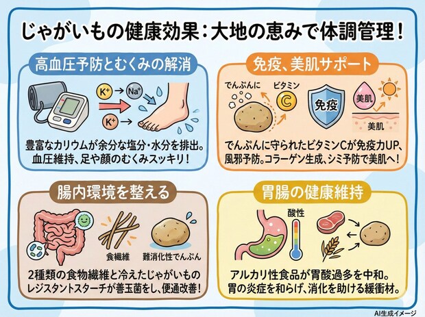 じゃがいもの健康効果