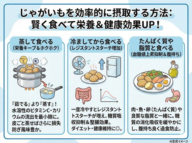 じゃがいもを効率的に摂取する方法