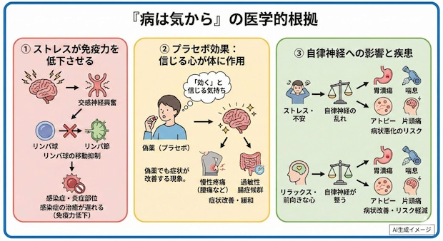 「病は気から」の医学的根拠