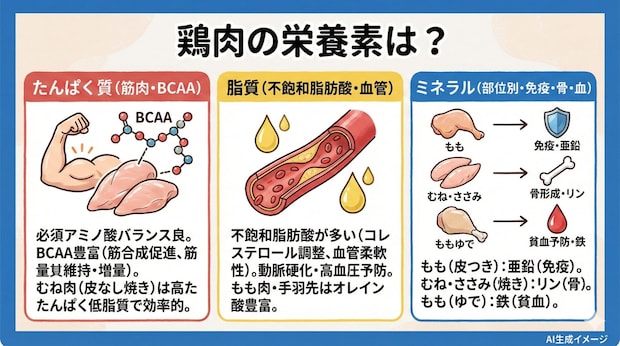 鶏肉の栄養素は?