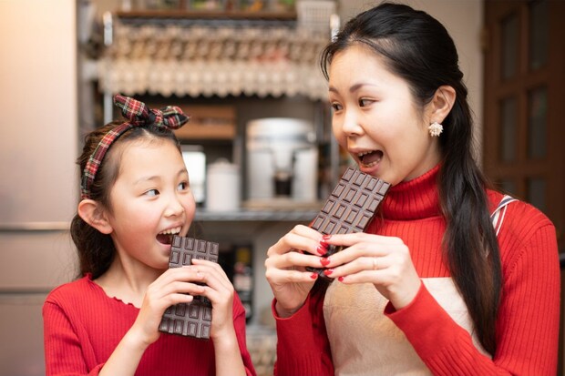 高カカオ含有率のチョコレート