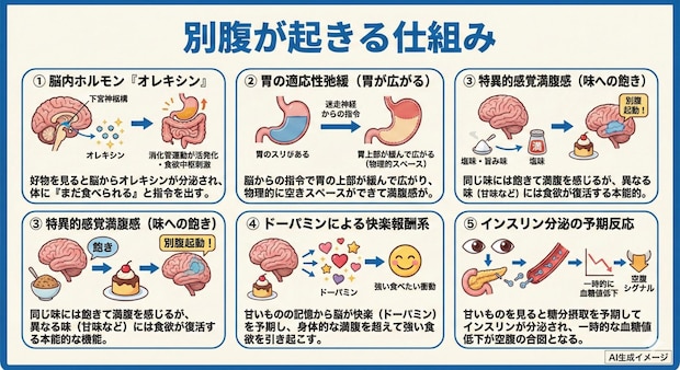 別腹が起きる仕組み