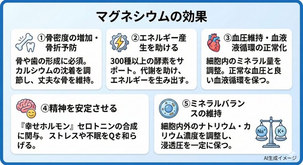マグネシウムの効果