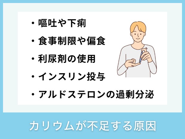 カリウムが不足する原因