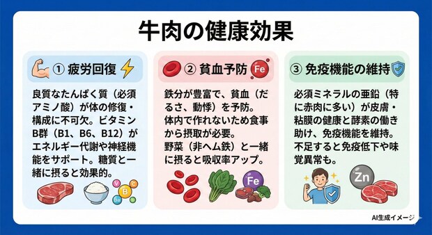 牛肉の健康効果