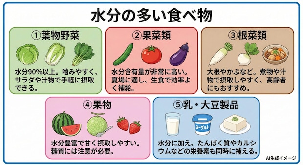 水分の多い食べ物