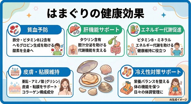 はまぐりの健康効果