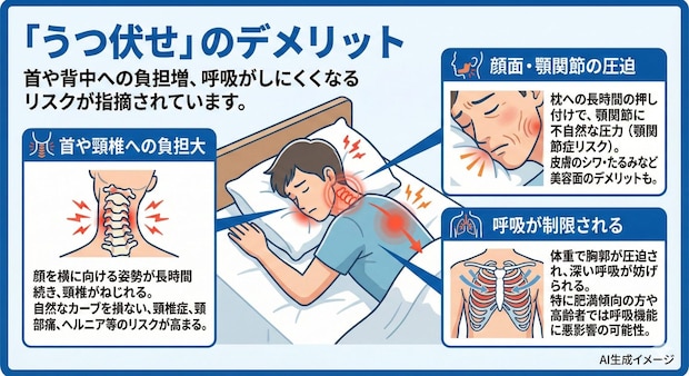 「うつ伏せ」のデメリット