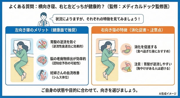 「仰向け・うつ伏せ・横向き」についてよくある質問