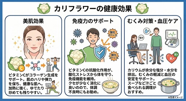 カリフラワーの健康効果