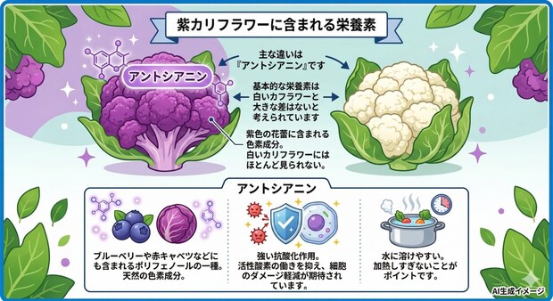 紫カリフラワーに含まれる栄養素