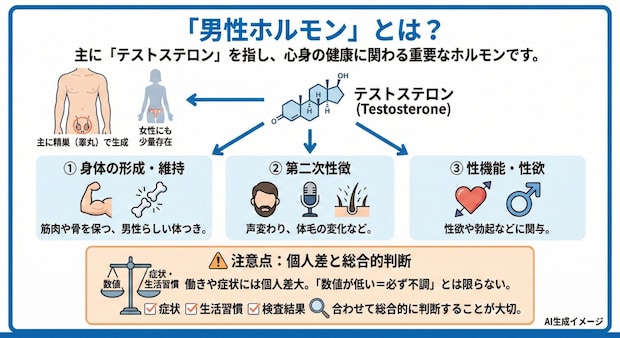 「男性ホルモン」とは？