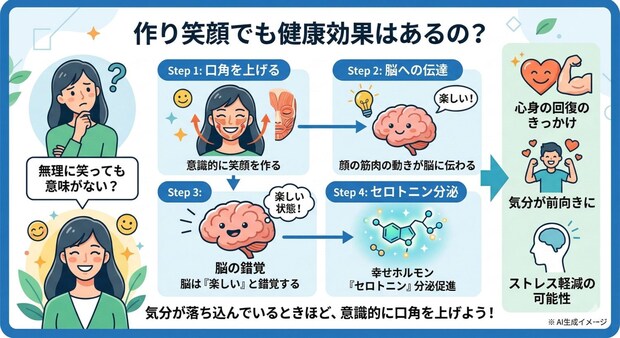 作り笑顔でも健康効果はあるの？