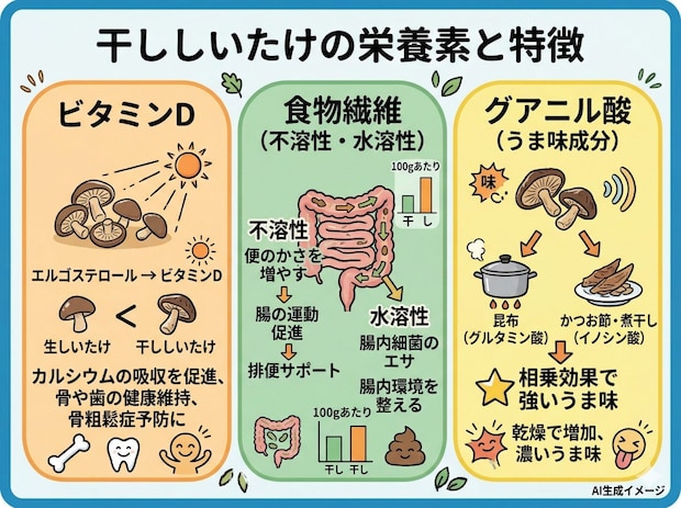 干ししいたけの栄養素