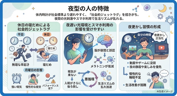 夜型の人の特徴