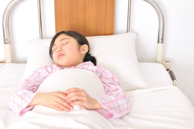 術前は怖さで泣き、術後は痛みで泣いた