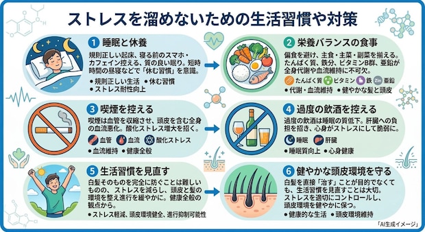 ストレスを溜めないための生活習慣や対策