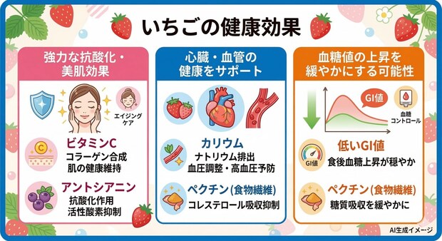 いちごの健康効果