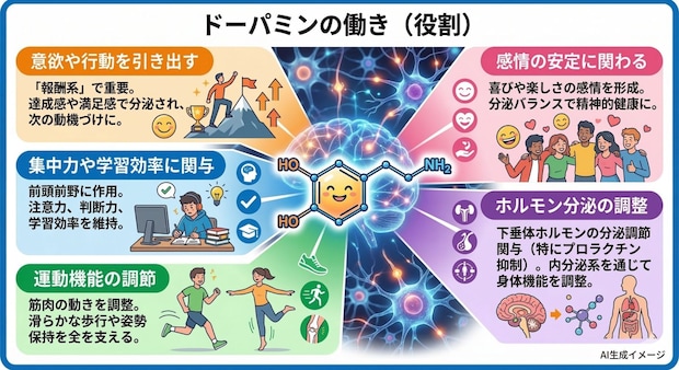 ドーパミンの働き（役割）