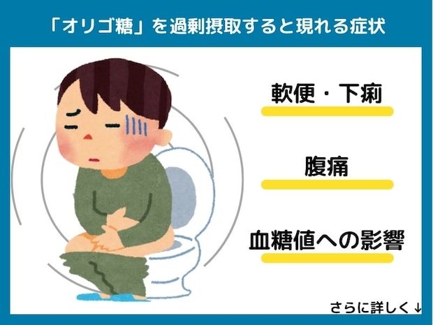 オリゴ糖を過剰摂取すると現れる症状