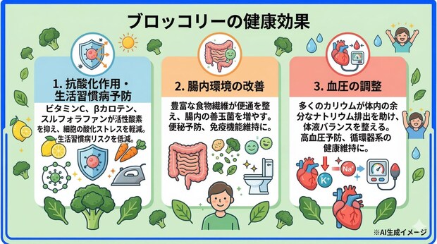 ブロッコリーの健康効果