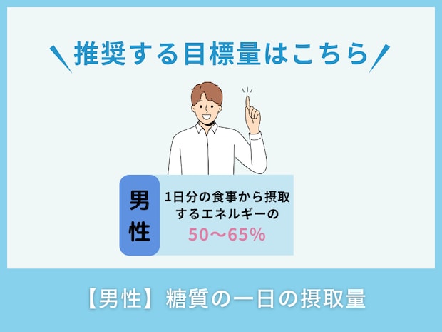 【男性】糖質の一日の摂取量