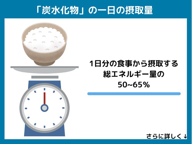 炭水化物の一日の摂取量