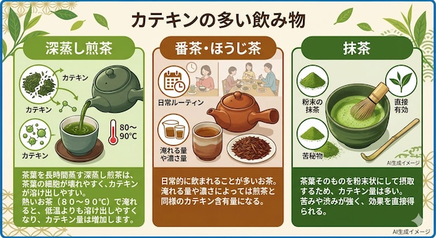 カテキンの多い飲み物