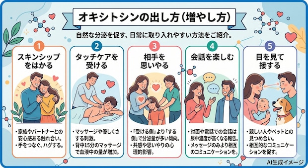 オキシトシンの出し方（増やし方）