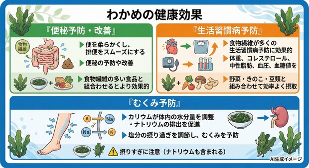わかめの健康効果