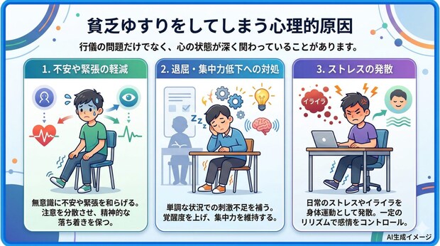 貧乏ゆすりをしてしまう心理的原因