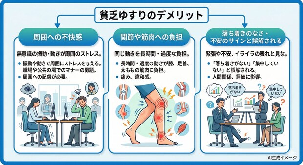 貧乏ゆすりのデメリット