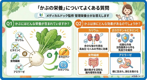 「かぶの栄養」についてよくある質問
