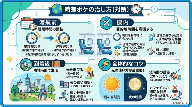 時差ボケの治し方