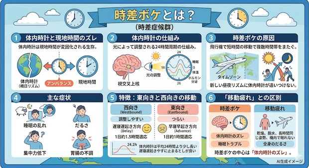 時差ボケとは？