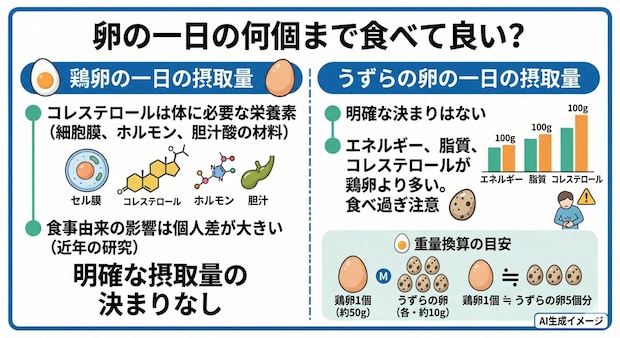 卵の一日の摂取量目安