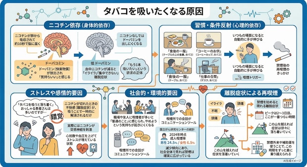 タバコを吸いたくなる原因