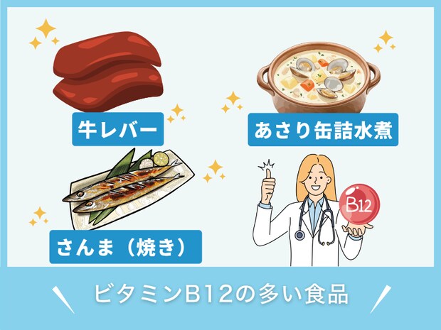 ビタミンB12の多い食品